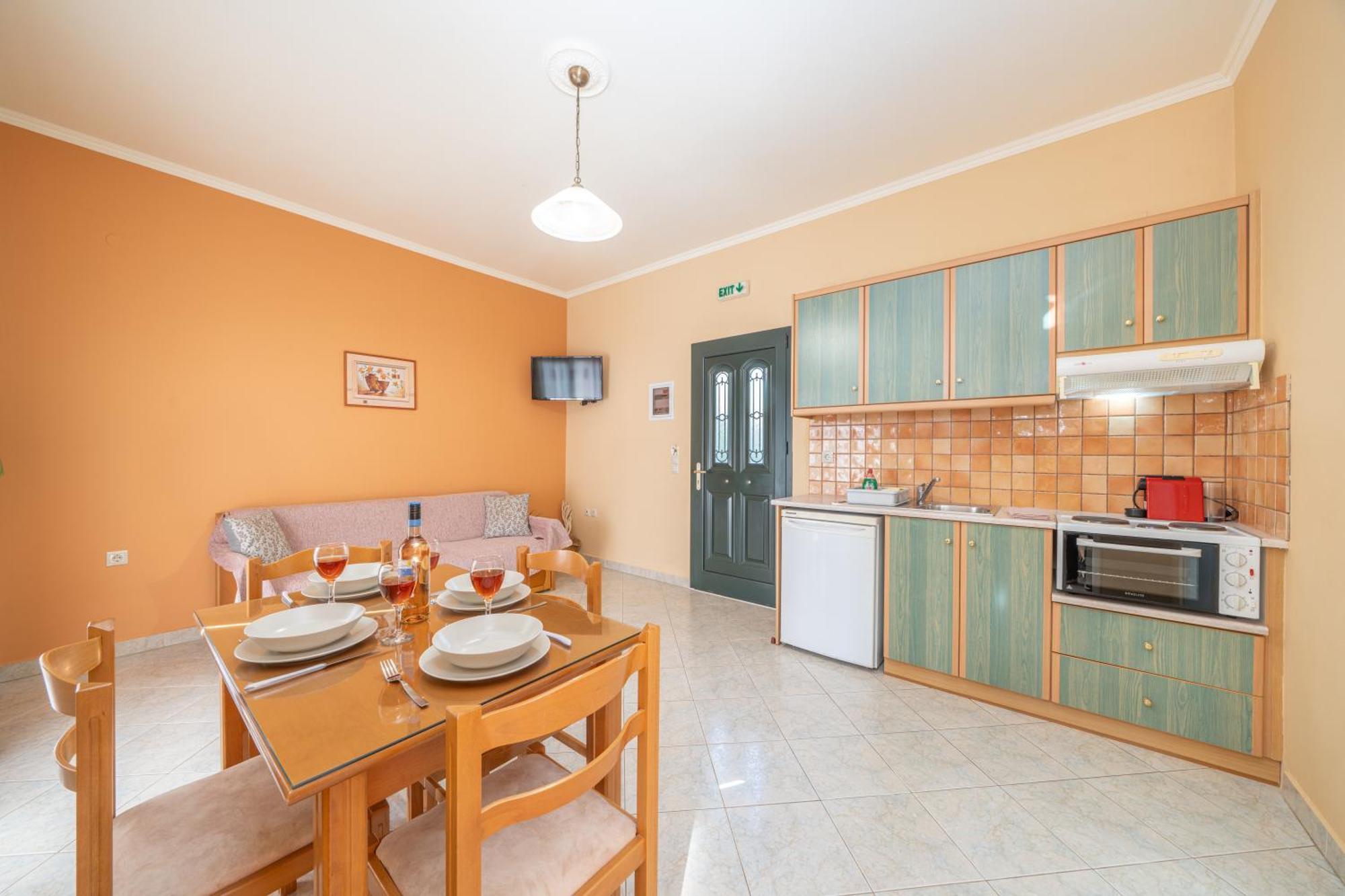 Eleftheria Apartments Vlachata Bagian luar foto